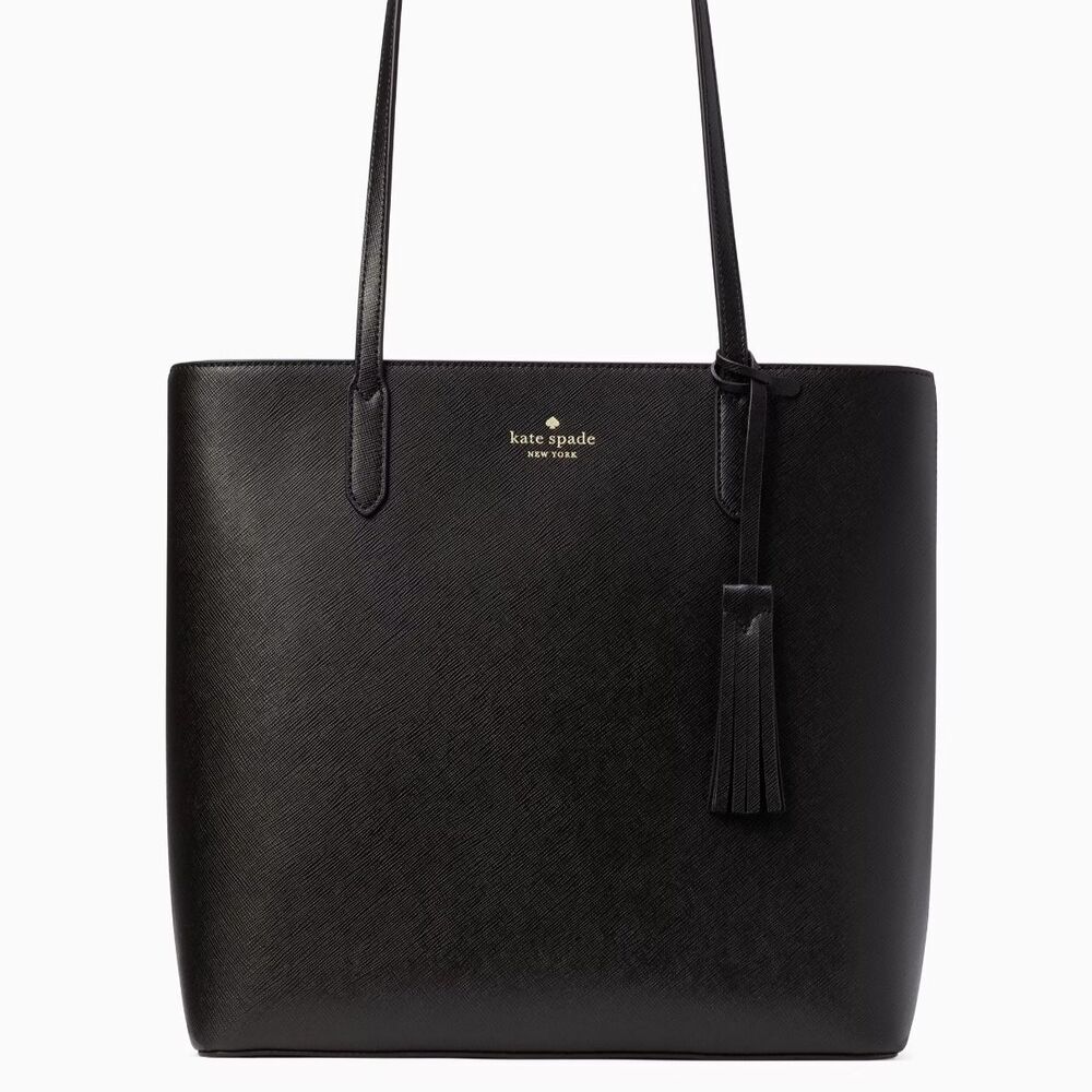 New Kate Spade Jana Tote Saffiano Leather Black